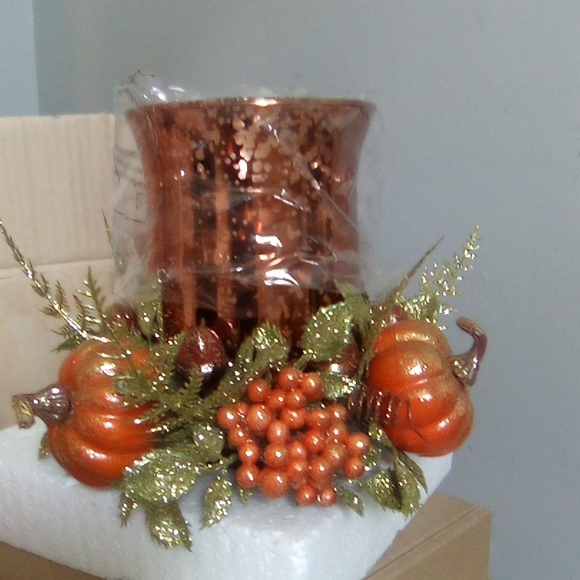 Sparkling Fall Themed Centerpiece Arrangement BNIB - Picture 2 of 14